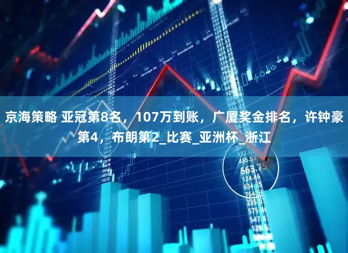 京海策略 亚冠第8名，107万到账，广厦奖金排名，许钟豪第4，布朗第2_比赛_亚洲杯_浙江