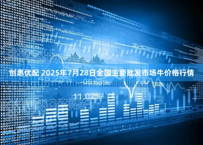 创惠优配 2025年7月28日全国主要批发市场牛价格行情