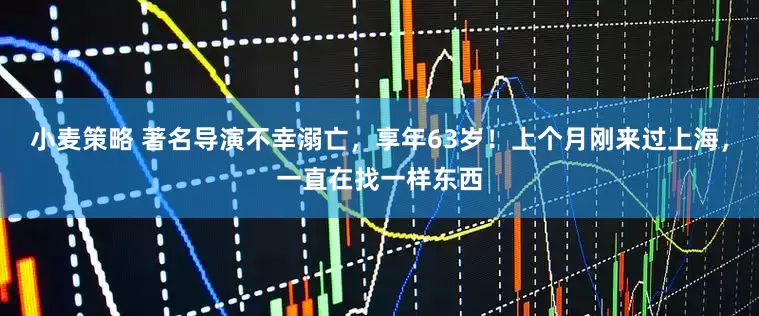 小麦策略 著名导演不幸溺亡，享年63岁！上个月刚来过上海，一直在找一样东西