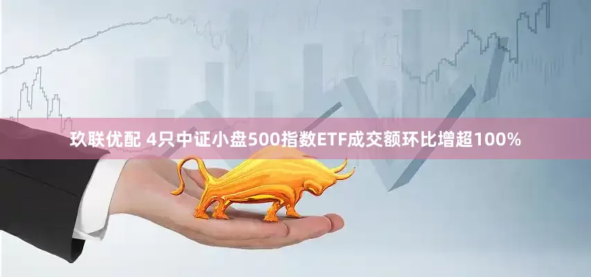 玖联优配 4只中证小盘500指数ETF成交额环比增超100%